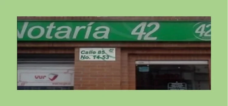 Notaria 42 de Bogotá