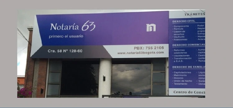Notaria 63 de Bogotá